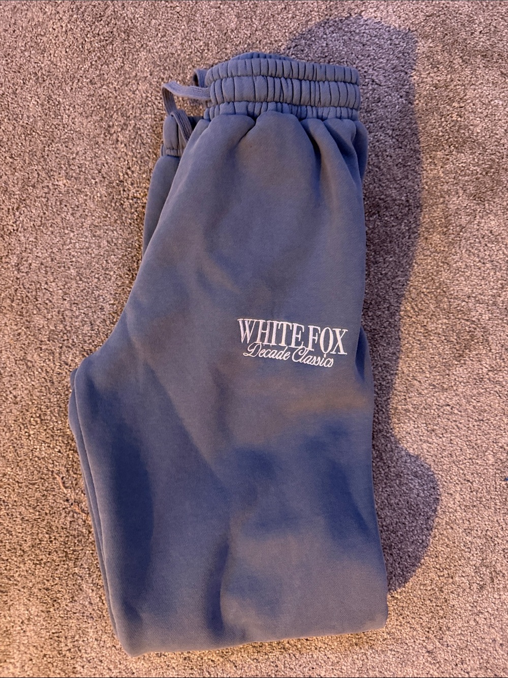 White Fox Boutique Navy Logo Kids Joggers